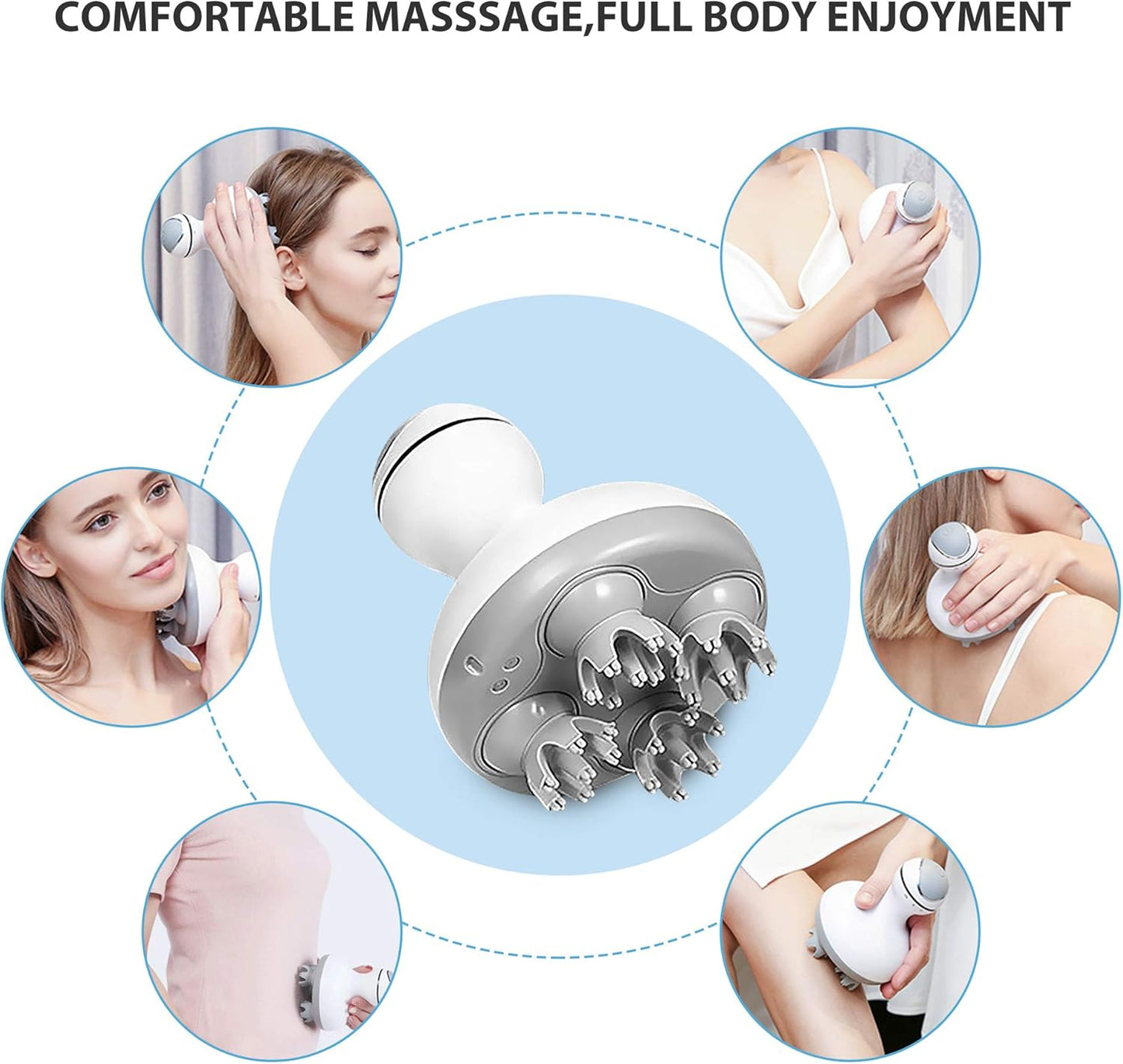 Smart Rechargeable Hair Scalp Massager